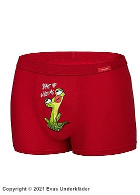 Boxershorts für Herren, hochwertige Baumwolle, Frosch